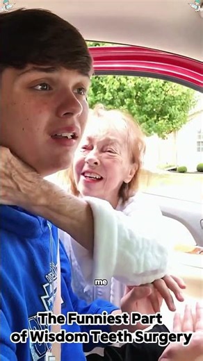 Best post-wisdom teeth reactions every🤣🤣🤣 #funny #prank #anesthesia #hospital #usa