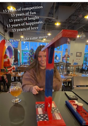 Anniversary date night! Every single day has been so much fun with you. Worlds luckiest man. I also will never let you win 🫶🏻 #blessed #husband #anniversary #luckynumber13 @ @Sarah Schuler | SAHM 🦋🌸✨