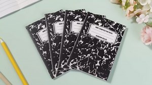 Eersida Back to School Mini Composition Notebooks 3.4 x 4.7 Inch,24 Pieces