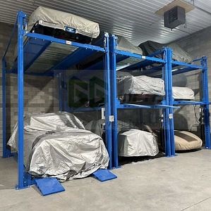 [Hot Item] 4 post car parking equipment triple car stacker auto platform four post car storage equipment auto parking lift