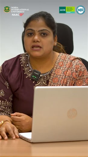Lets hear from Dr Pooja Goel, HOD, School of Business Management, NIU, as she shares what sets our MBA program apart from international exposure and global tie-up to top-tier placement opportunities with leading corporates, you’ll experience everything here. Apply now at https://niu.edu.in/mba2026/ #NIU #Noidalnternational University #NIUMBA #GlobalMBA #MBA #StudyAbroad #CorporateCareers #SBM | Noida International University