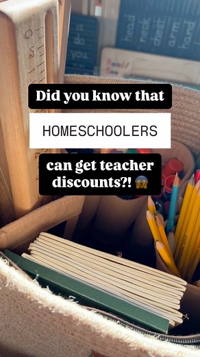 Sarah Ballard | Catholic Homeschooling Unschooling & Montessori on Instagram: "🚨STOP SCOLLING🚨 Did you know homeschoolers can get teacher discounts?! 🤯 As a homeschooling parent, you are eligible for a wide range of incredible teacher discounts and you should definitely be taking advantage of that! By getting yourself a Home Educator ID, you can get a variety of discounts just by providing evidence of your homeschooling teacher status. 👩🏼‍🏫 You can save at tons of popular stores on top of