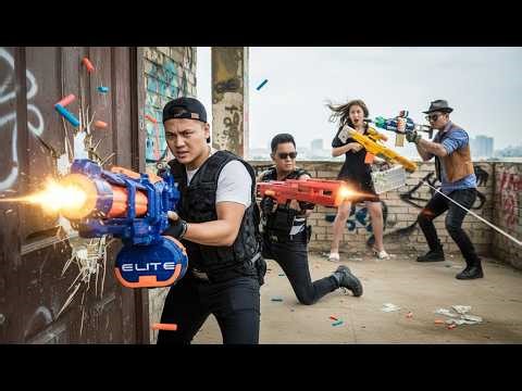 Nerf Gun War : SWAT Leads Elite Nerf Guns Raid Against Criminal Group's Secret Hideout