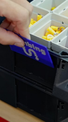 Quick organization tip! If you have a 3D printer, you can create these fancy labels FOR FREE for your systainer! 👀 • Tap the link in our bio to view our Printables account where you can download the file for free and customize it yourself to match your workflow and labeling needs 💪 • For more information on how to maximize your storage space with systainer, please visit our website, systainer.store 😎🤝 Link in bio! •⁣⁣ • • #toolbox #toolbag #festool #festoolfan #electrician #plumber #plumbing