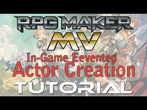 RPG Maker MV Tutorial: Simple Evented In-Game Character Creation