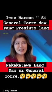 Senador Imee Marcos ' Nakakatawa Lang Daw si General Torre, Pang Presinto lang daw sumagot.🤔🤔 #highlights #followers #everyonehighlights #news #viral #everyone | I Boy Banat