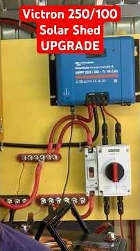 Watch This Solar Shed Upgrade in 107 Seconds! 🔧 Victron 250/100 MPPT