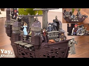 Pirate Ship Playsets! Pirate Toys Playtime with Hulyan & Maya. Disney Pirates of the Caribbean