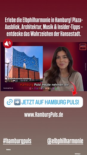 Erlebe die Elbphilharmonie in Hamburg! Plaza-Ausblick, Architektur, Musik & Insider-Tipps – entdecke das Wahrzeichen der Hansestadt. JETZT AUF www.HamburgPuls.de #hamburgpuls #hamburgmeineperle #elbphilharmonie #elphi #hamburgliebe