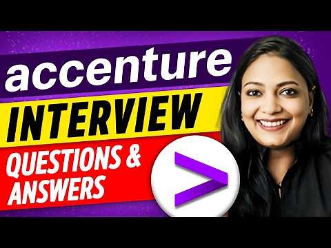 Accenture Interview Questions & Answers | Tech & HR Round