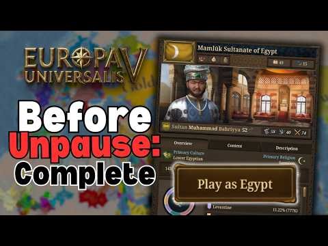 In-Depth Pre-Unpause Actions & Strategy Tutorial (Mamluks, Long Version)