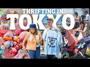 Thrifting in Japan Vlog 🇯🇵 Tokyo's Biggest Flea Market, Vintage Shopping Haul, Tokyo Vlog 2024