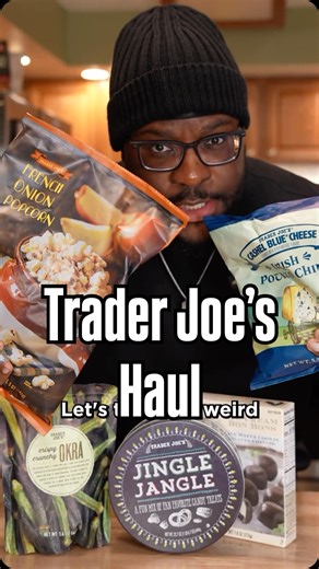 Stefan Johnson on Instagram: "Unreleased files: Trader Joe’s is either a genius… or a social experiment 😅 I tried Jingle Jangle, dried okra bites, and a handful of the weirdest TJ’s snacks I could find. Which Trader Joe’s item do you swear by that most people think is nasty?"
