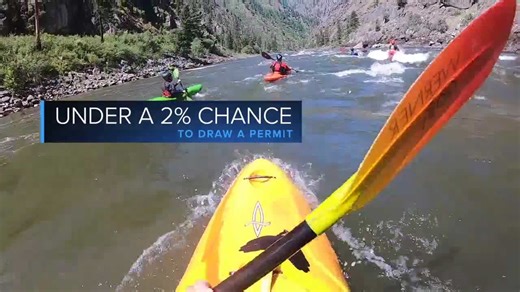 Rafters have less then a two percent chance to draw permits on the Middle Fork and the Main Salmon
