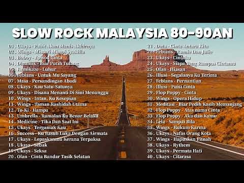 40 LAGU SLOW ROCK MALAYSIA 80-90AN - LAGU JIWANG 80AN DAN 90AN TERBAIK - LAGU SLOW ROCK MALAYSIA