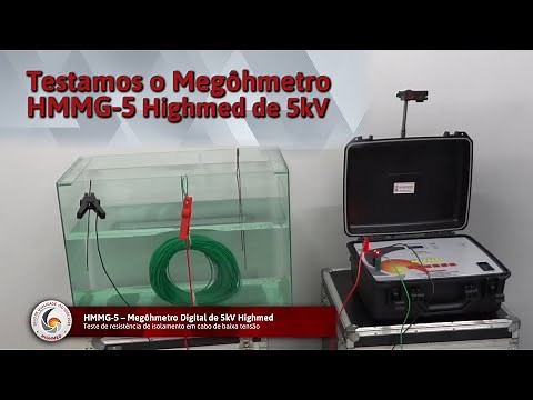 Como medir Resistência de Isolamento com o Megômetro HMMG-5 Highmed