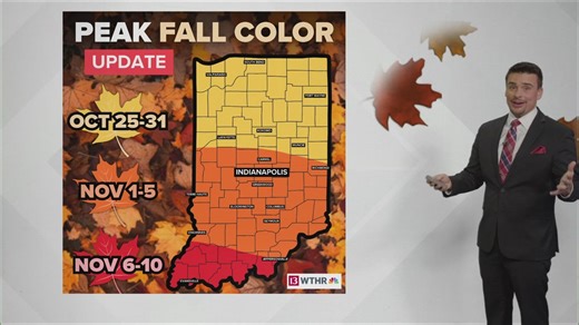 Peak 2025 Fall Colors Likely Delayed a Week Across Indiana