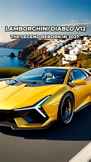 Lamborghini Diablo V12 | The Italian Legend Reborn in 2027 | RetroLux Vision #shorts #luxurycars