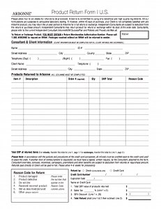 Arbonne Return Policy - Fill Online, Printable, Fillable, Blank | pdfFiller