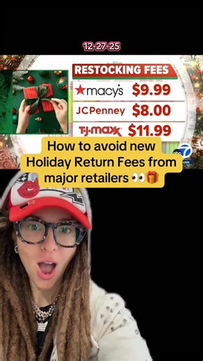 Free returns are about to become a thing of the past 👀🎁 Here’s how to avoid return fees from major retailers this holiday season #holidayshopping #holidays2025 #amazon #retailtherapy | Jessica Golich