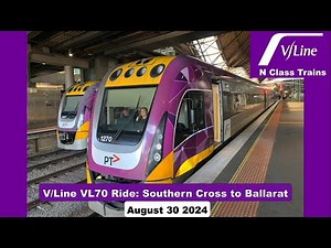 V/Line VL70 Ride: Southern Cross to Ballarat (Full Trip)
