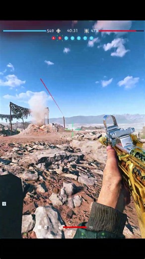 BF5 Hilltop Mine Setup + RPG Attack 💥 #BF5 #BattlefieldV #STG44 #RPG #SniperCloseCall #Shorts #FPS