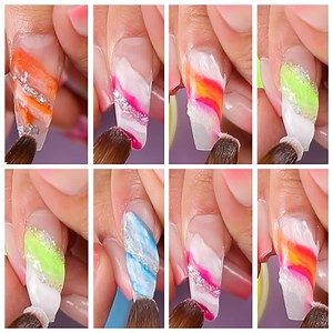 373K views · 10K reactions | Absolutely gorgeous marble acrylic nails for your taste! | MetDaan Nails | Facebook