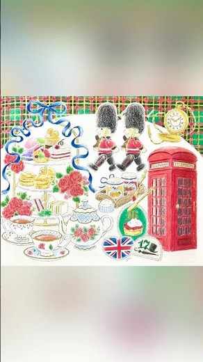 🇬🇧完成したよ〜！ #大人の塗り絵 #こだわり塗り絵シリーズ世界の旅