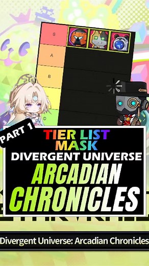 Tier List Mask Divergent Universe : Arcadian Chronicles Part 1 #honkaistarrail #hsr #hsrguide #divergentuniverse