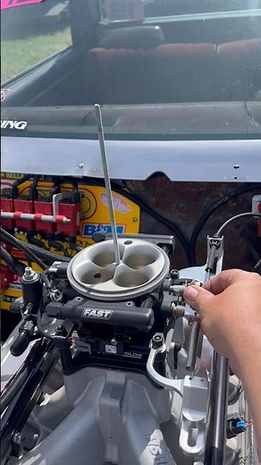 Revving the Engine in the pits at Midwest Drift and Drags Cordova IL Burnout