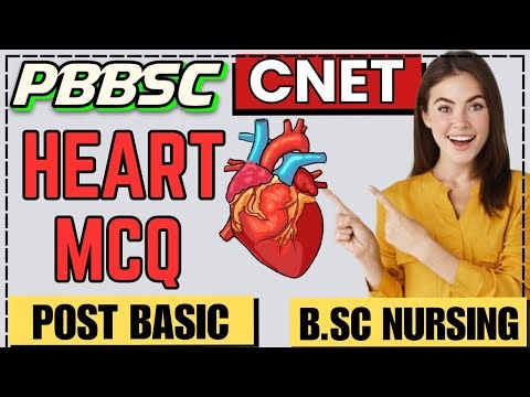 Heart MCQ for Post Basic BSc Nursing Entrance | Cardiac System Important Questions | CNET AIIMS