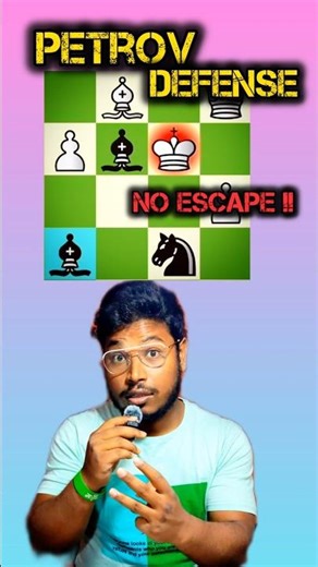 Petrov Defense leaves NO KING ESCAPE 🫨| petrov defense trap #chessonline #howtoplaychess #chess