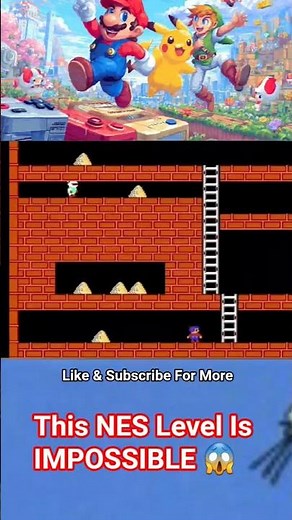 This NES Level Is IMPOSSIBLE 😱 | Load Runner Hard Zone #loadrunner #shorts #gaming #nes #retrogaming