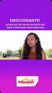 35K views · 74 reactions | Joyce Antero, aluna do CED 104 do Recanto das Emas, com apenas 18 anos, foi aprovada para Medicina na UFG! Sua trajetória é uma verdadeira inspiração de dedicação e superação. Que essa conquista seja apenas o começo de uma jornada incrível! Parabéns! | Erika Kokay | Facebook