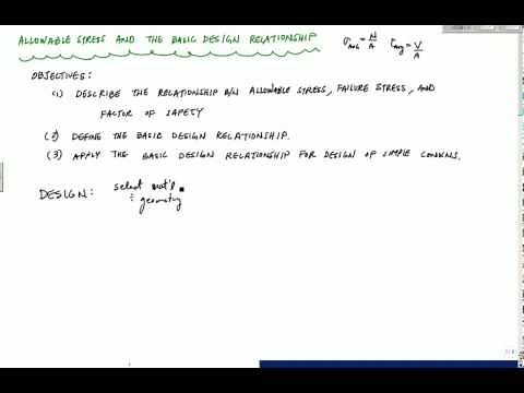 Allowable Stress and Design of Simple Connections (1/2) - Mechanics of Materials