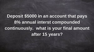 Determine the final value for compound interest problems
