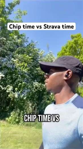 Chip time vs Strava time