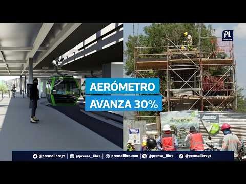 The first cable car in Central America is progressing in Guatemala and has already reached 30% co...
