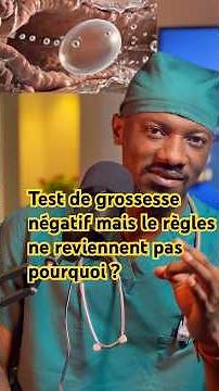 Test de grossesse négatif mais le règles sont toujours absente. Voici les causes