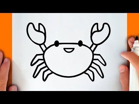 HOW TO DRAW A CUTE CRAB