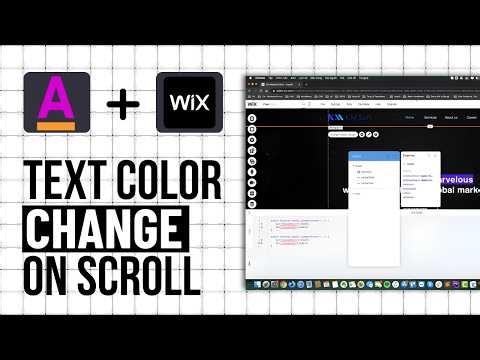 How To Have Text Change Colour As You Scrool In Wix (Step By Step)