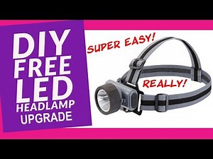 Harbor Freight LED Headlamp Free DIY Upgrade and Review