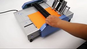 A3 Booklet Binding & Folding Machine, 60W A3 MAX 11.7" × 16.5" Paper Folding and Binding Machine, Booklet Folder Stapler Stapling Machine for Schools Print Stores, Offices