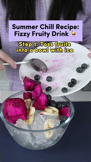 Save this fizzy fruity drink recipe! #yaey #recipe