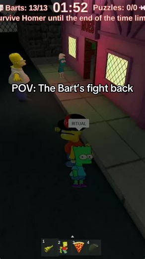 Bart's Challenge: Surviving the Game
