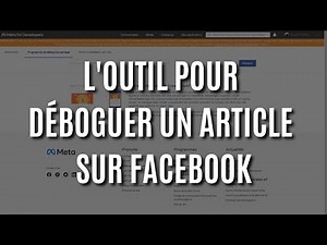 Comment déboguer un article sur Facebook