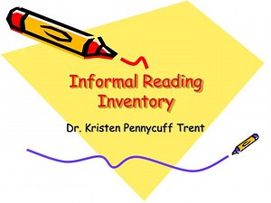 Informal Reading Inventory - SlideServe