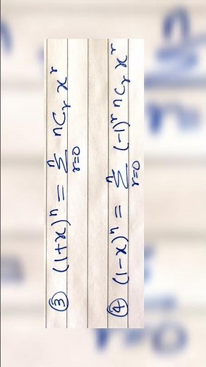 Binomial Theorem Formula CBSE CLASS 11 Maths