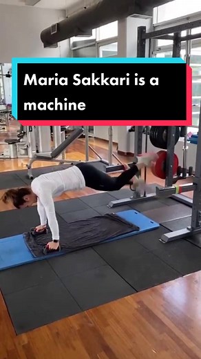 Maria Sakkari (WTA n°19) fitness training with George Panagiotopoulos. #tennis #tennislegend #tennistiktok #mariasakkari #sakkari #tennisplayer