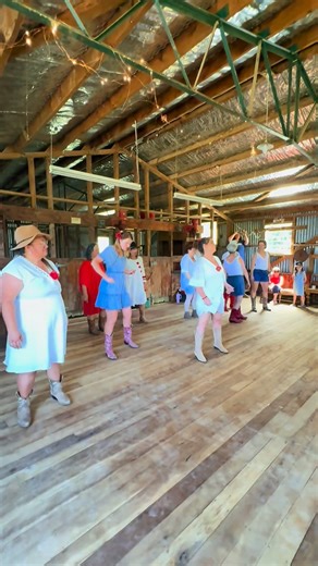 Rhythm n’ Lines on Instagram: "Trail Ride line dance challenge 🤠 We had a bit of fun at our Christmas party jumping into some TikTok trends. As always, it’s about fun, healthy rivalry, and giving yourself permission to be a little ridiculous — as coach Julie Walker says. Let’s keep being weird, a bit crazy, and proudly uncool…Our community is about having fun together on and off the dance floor 🎉🤠♥️#rhythmnlines #rhythmnlinesdance #linedancingnz #gisbornenz #dancefriends #tiktok #trailride #c